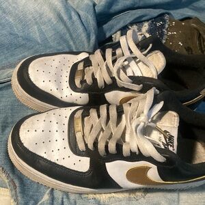 Nike Black and White High-Top Sneakers